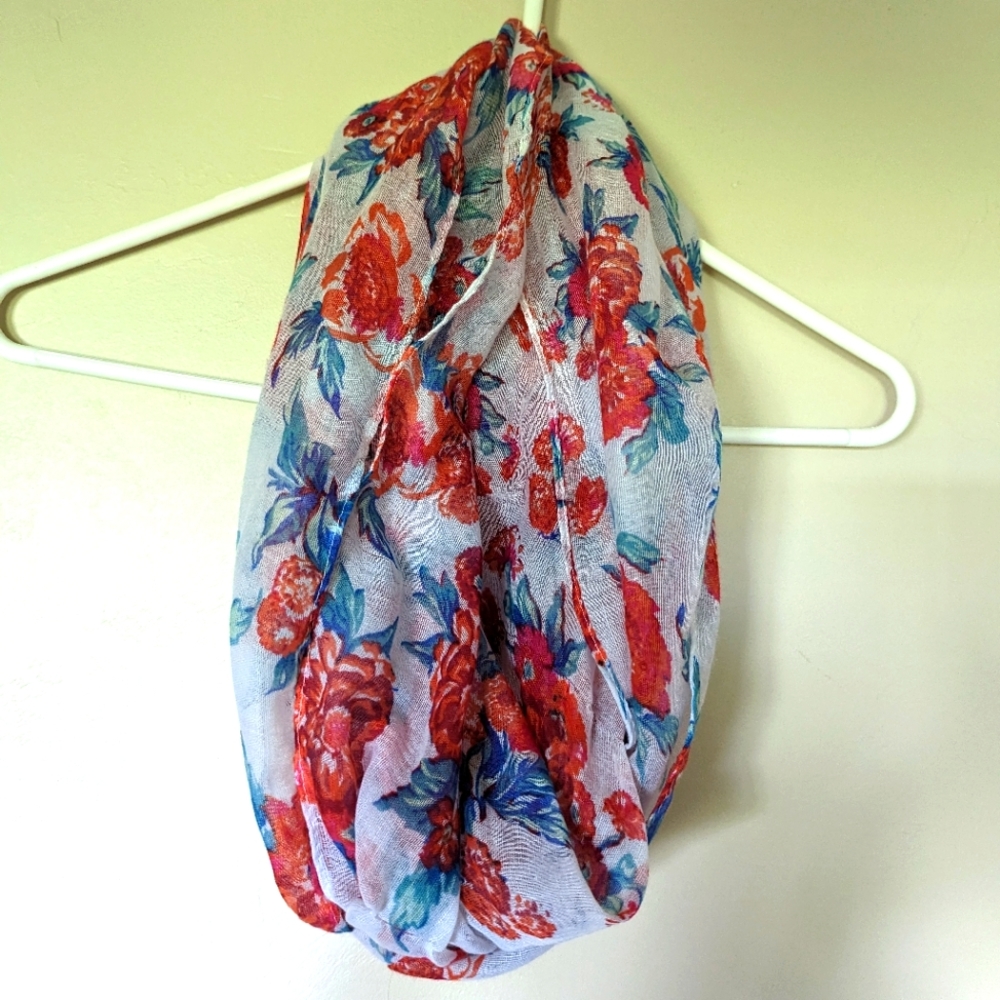 Floral Infinity Scarf